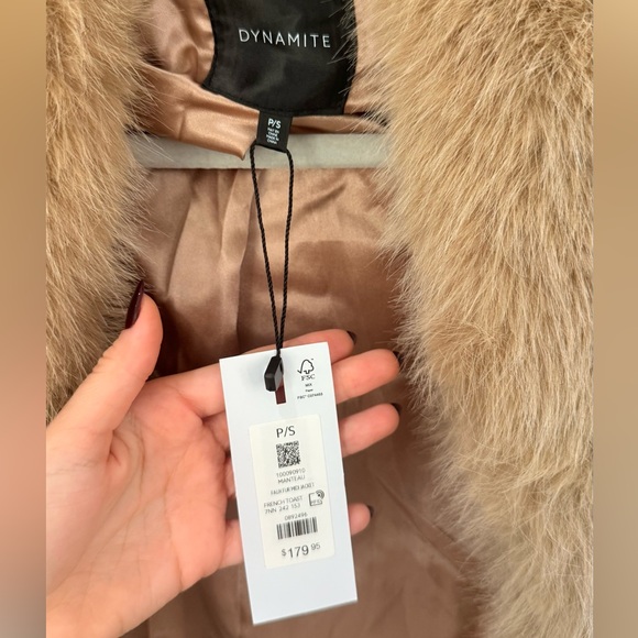 Dynamite Clothing Faux Fur Midi Jacket - Picture 3 of 3